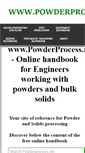 Mobile Screenshot of powderprocess.net
