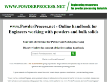 Tablet Screenshot of powderprocess.net